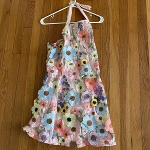Floral Embroidered Dress xs